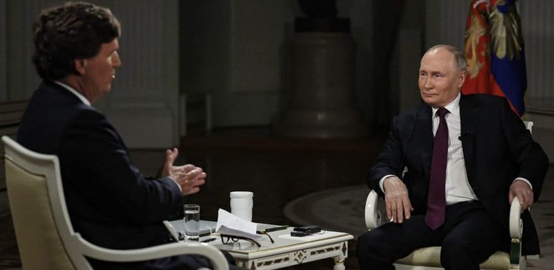 Tucker Carlson’s Putin interview gave Russian leader a platform to boost his own cause – and that of Donald Trump post image