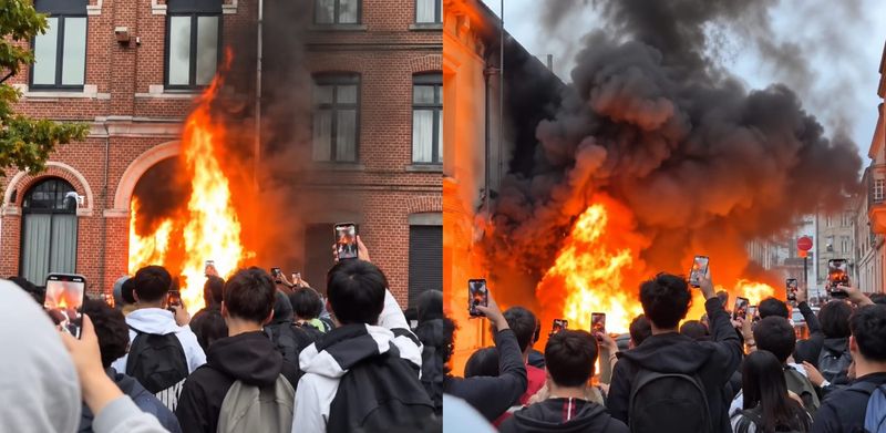 Violence escalates at French school blockades as government links far-left party to mobilisation post image