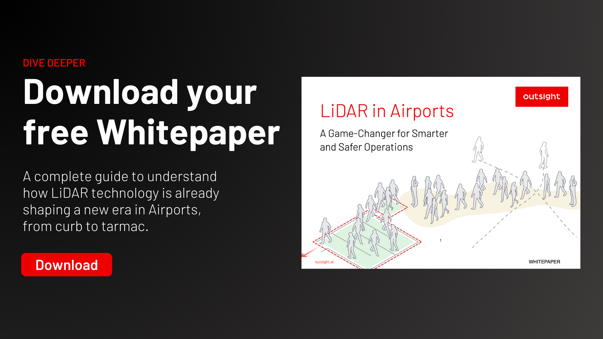 Whitepaper download for Lidar in airports perfect for people counting