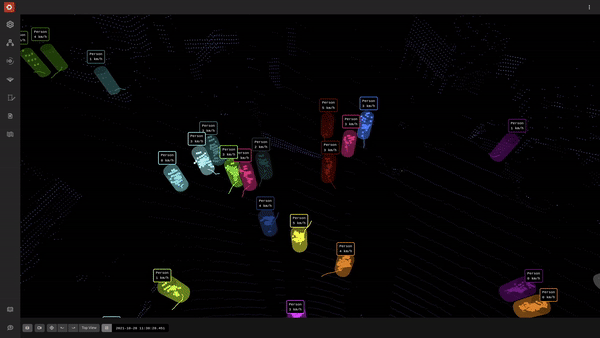 Using Outsight's lidar software for creating a zone of interest for passenger tracking