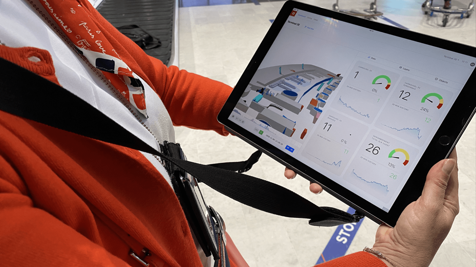 Outsight's Shift Software in use at Aeroport de Paris