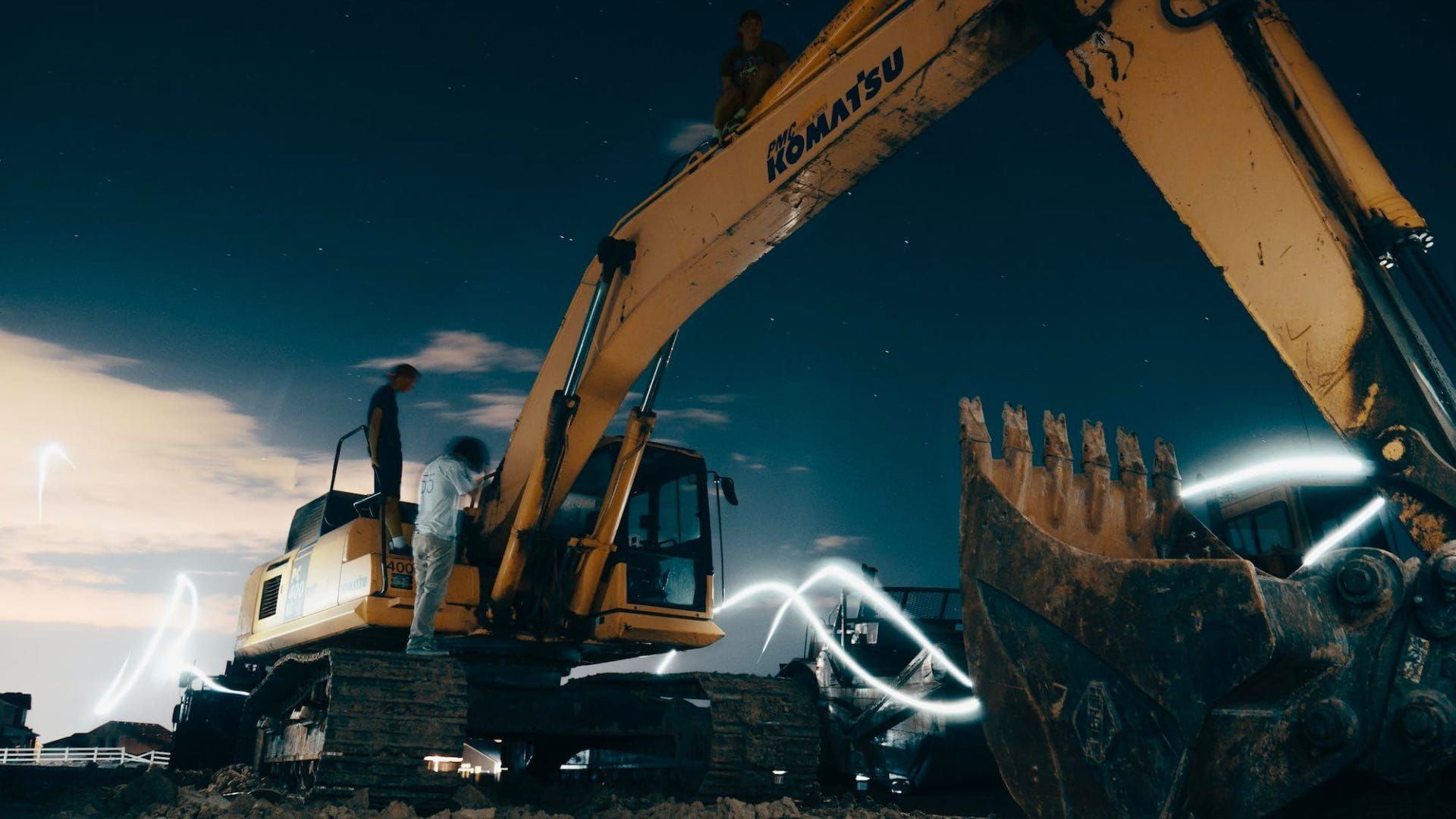 LiDAR-equipped industrial machinery operating in a worksite, illustrating automation, safety, and spatial awareness functionalities.