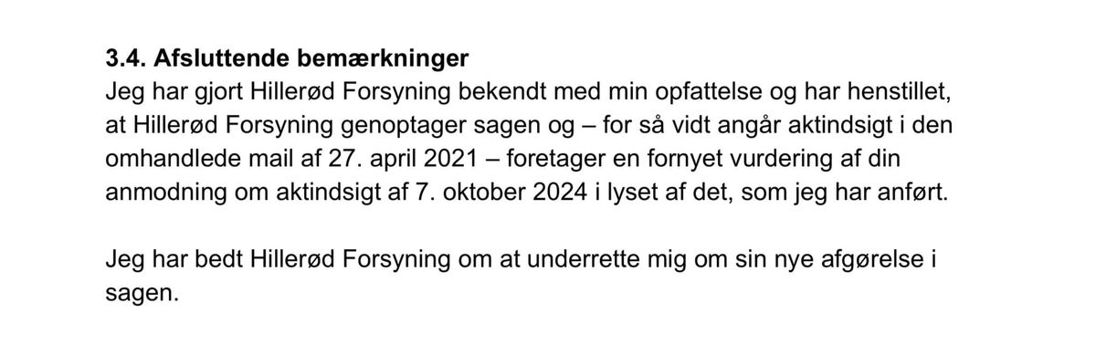 Ombudsmandens udtalelse