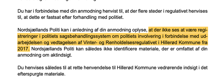 ❄️ Hillerød Kommune undlod at rydde sne – med henvisning til en aftale med politiet, der ikke findes