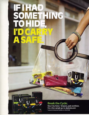 Tampon ads in the 2010s