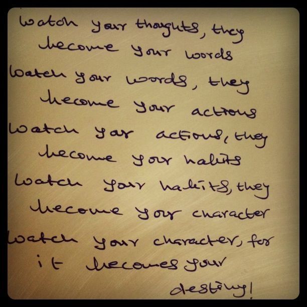 Watch Your Thoughts...