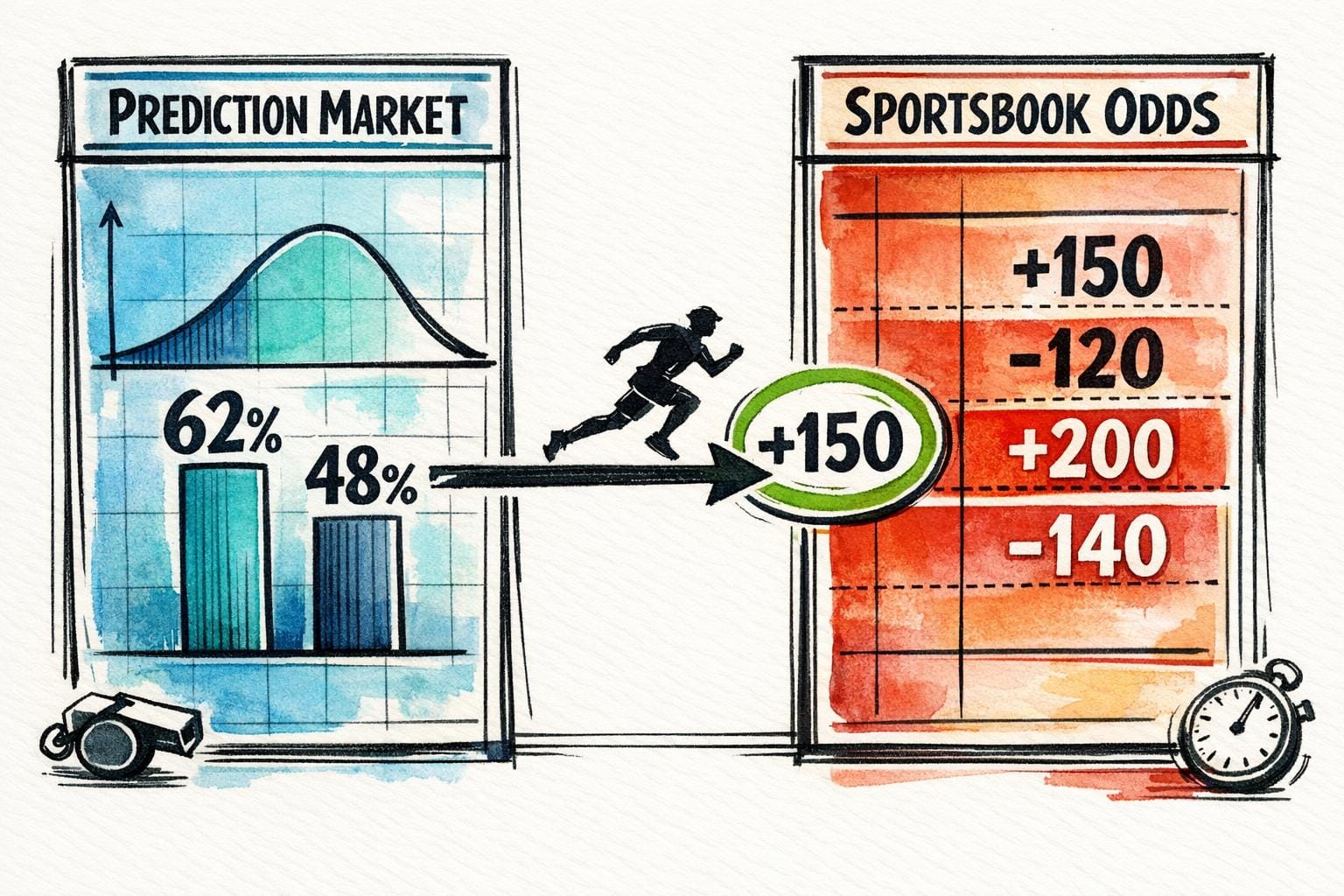 Prediction Markets vs. Sportsbook Odds