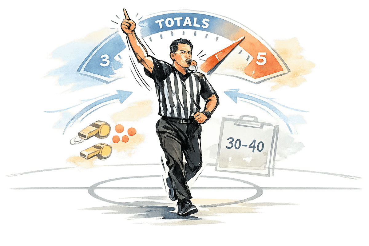 Adjusting for Referee Bias in NBA Totals