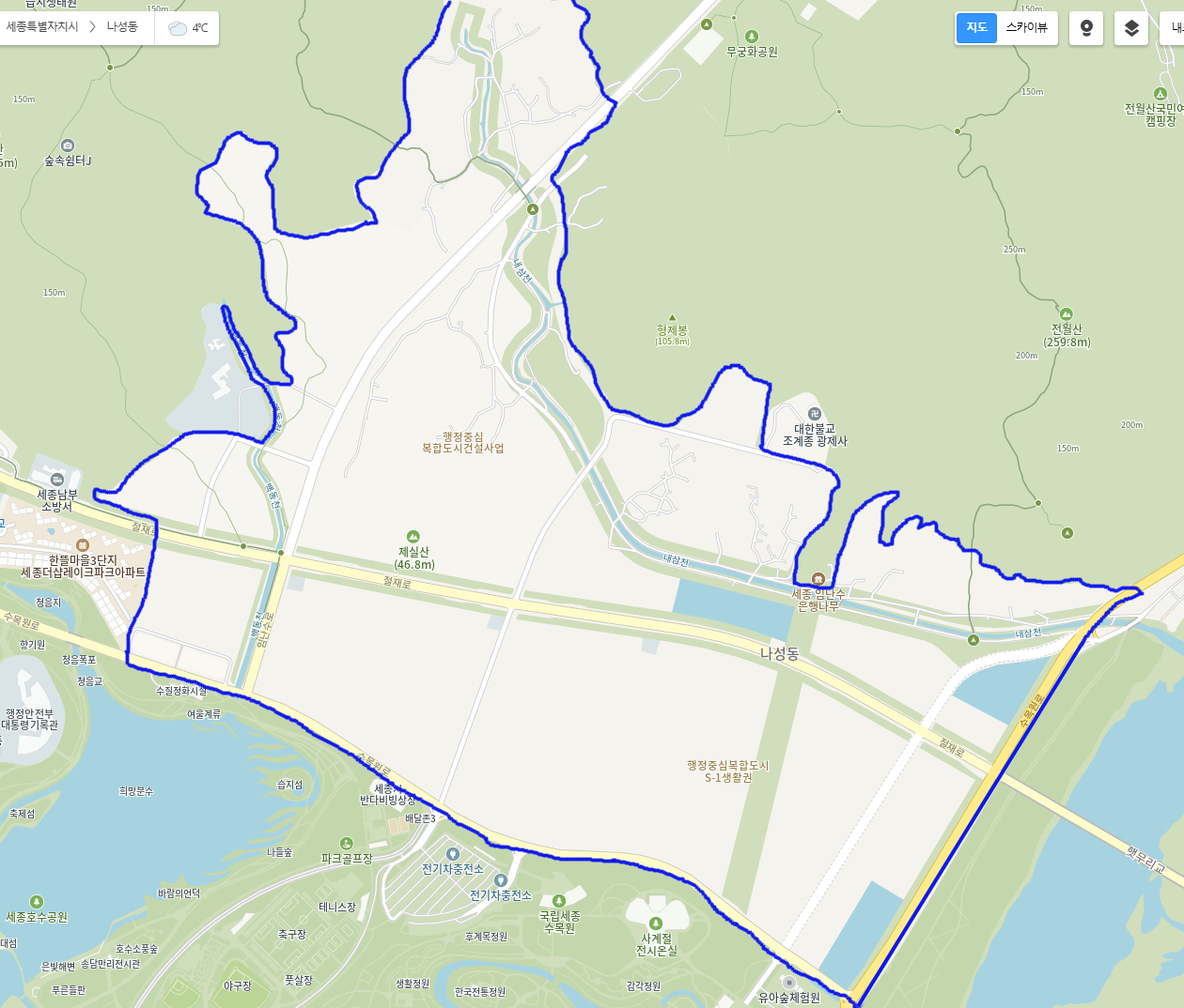 세종 국가상징구역 (윗부분이 살짝 잘렸다..)