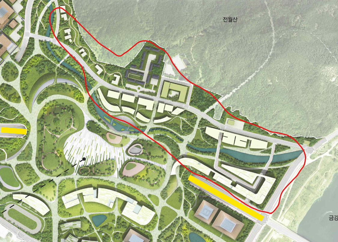 수변공간(금강과 내삼천)을 품은 이 공간에는 무엇이 들어올까