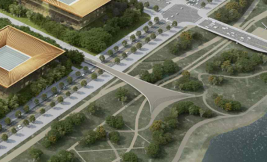 국회의사당에서 금강으로 이어지는 보행 육교