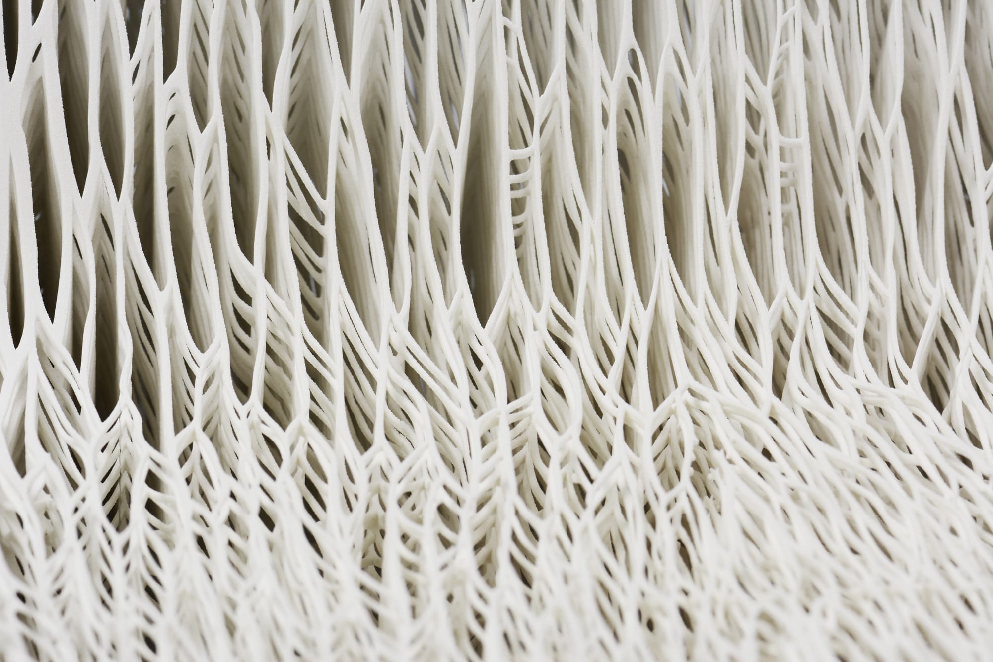 Biomimicry 3D Printed Soft Seat by Lilian van Daal. Photography by Martin Jansen. 3D printed innovative soft seat.