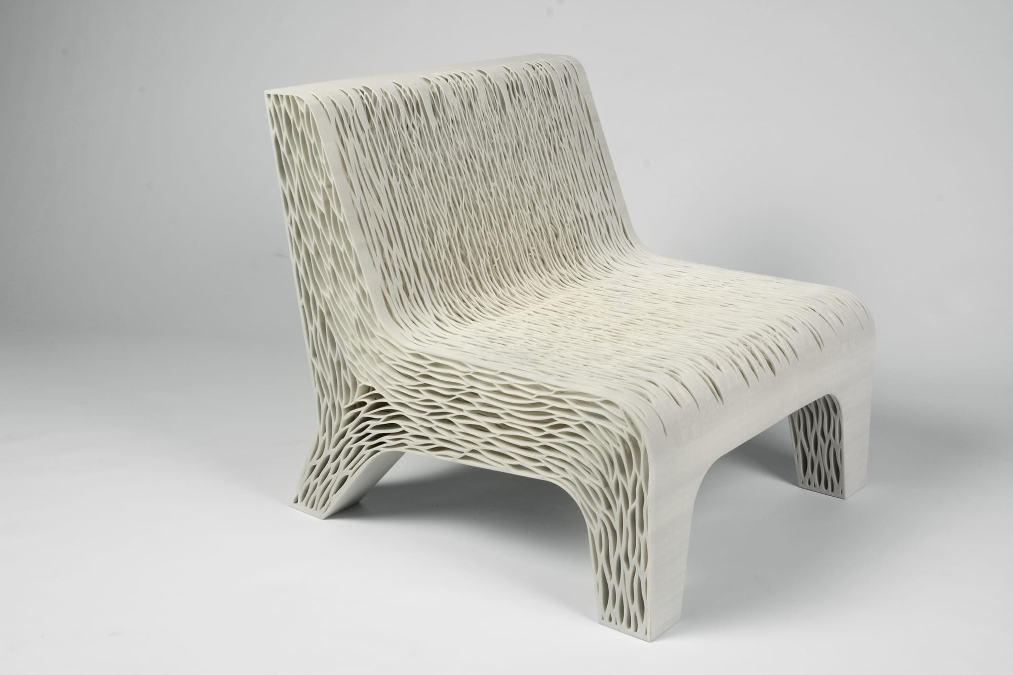 Biomimicry 3D Printed Soft Seat by Lilian van Daal. Photography by Martin Jansen. 3D printed innovative soft chair.