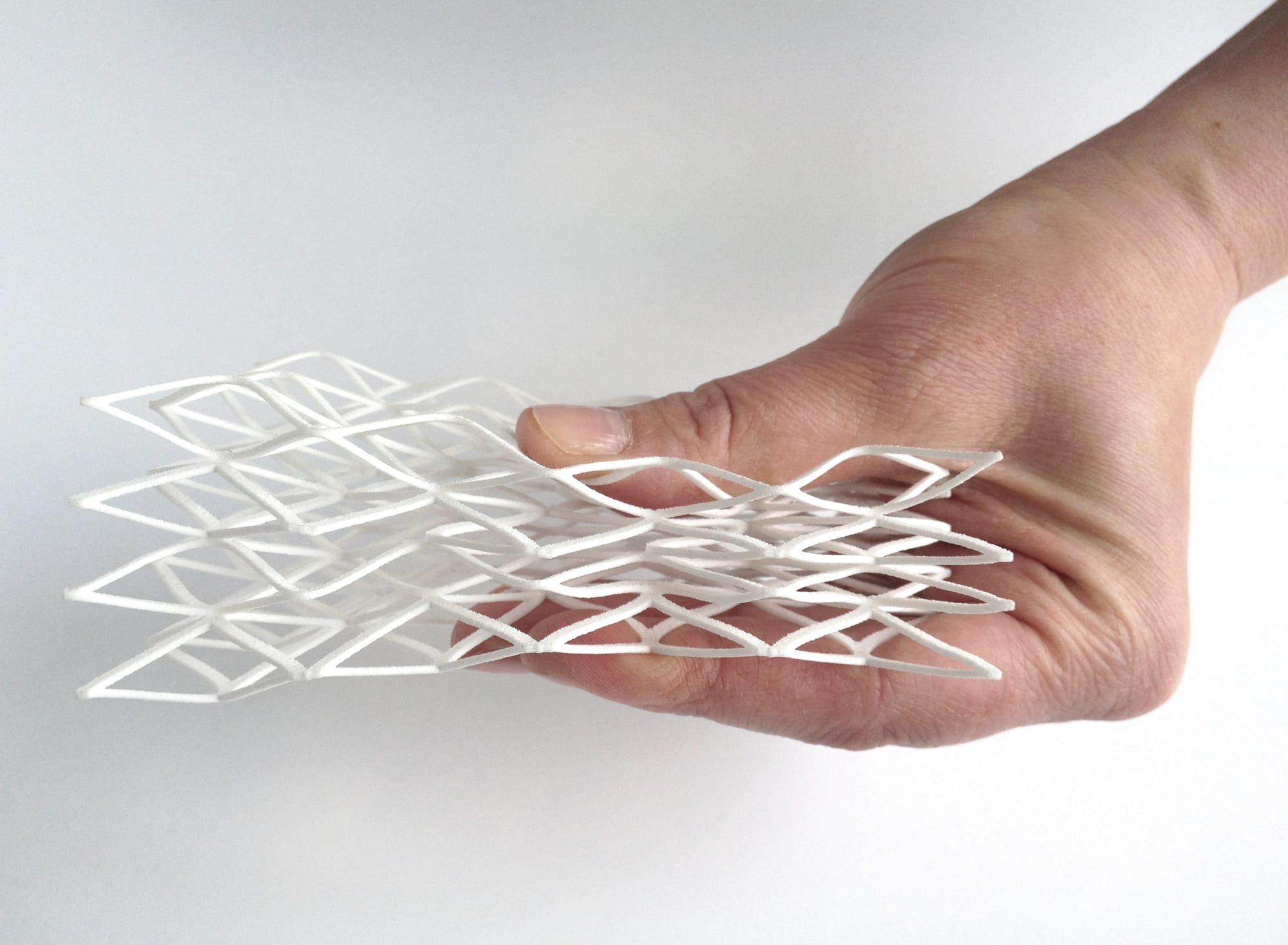 Biomimicry 3D Printed Soft Seat Prototype by Lilian van Daal. Photography by Lilian van Daal. 3D printed biomimicry prototype structure.