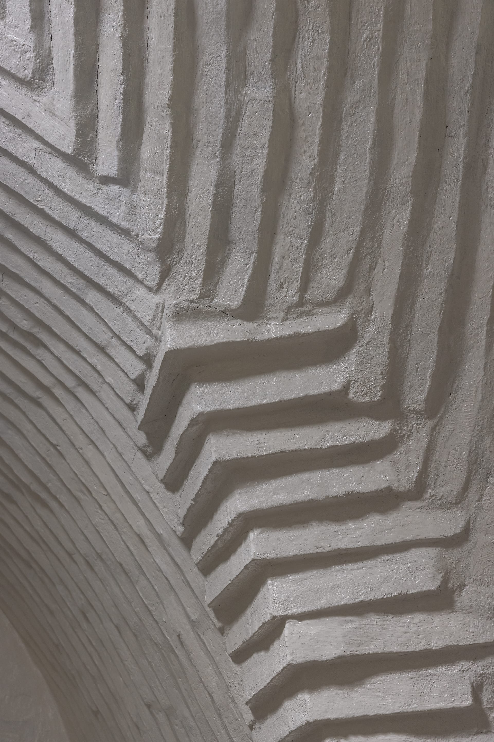 Specific, indigenous earth building brick technique interior ceiling.