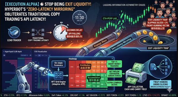 ⏱️ Stop Being Exit Liquidity! Hyperbot's "Zero-Latency Mirroring" Obliterates Traditional Copy Trading's API Latency!