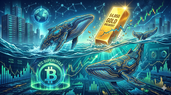 The Macro Convergence: How Crypto Whales Are Trading the $4,850 Gold Breakout and BTC Supercycle