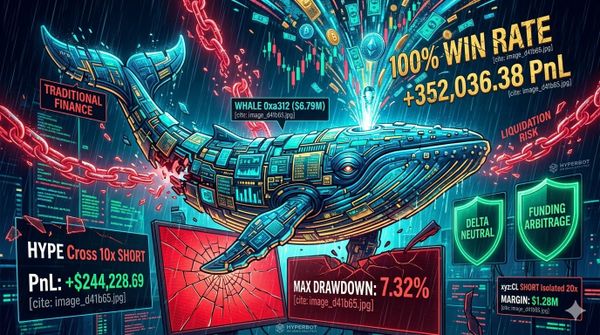 The 100% Win Rate "Big Short"! Deconstructing a $6.79M Whale's Macro Hedge & Funding Arbitrage Matrix