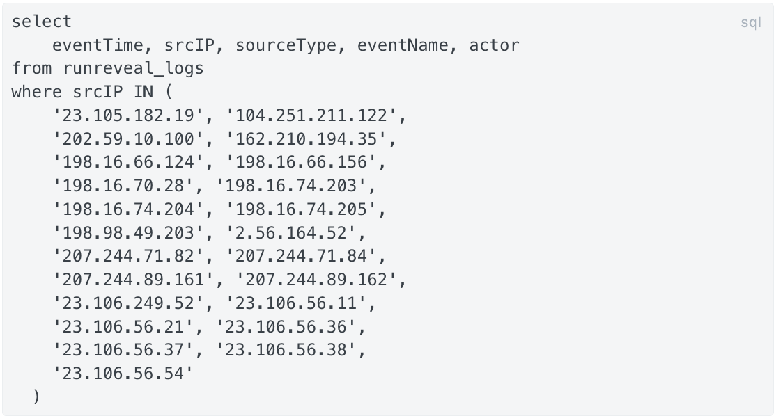 Detecting Okta's Oct 20, 2023 Indicators of Compromise with RunReveal
