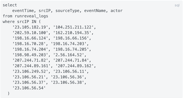 Detecting Okta's Oct 20, 2023 Indicators of Compromise with RunReveal