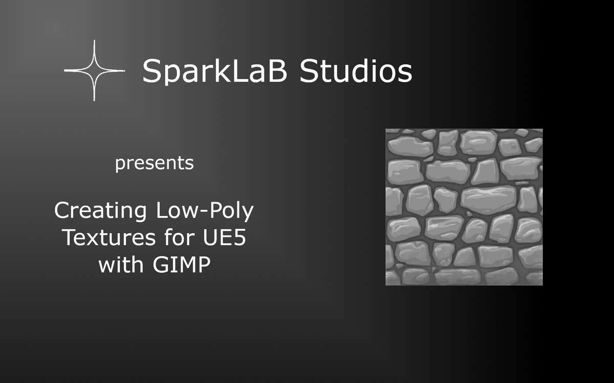 Creating Low-Poly Textures for UE5 with GIMP