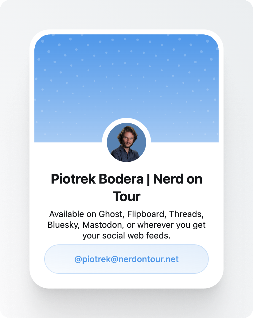 Nerdontour.net is my hub in the Social Web