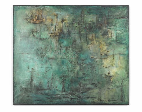 Zao Wou-Ki, Ville verte (1952): A Masterpiece from the Philippe Dennery Collection at Auction