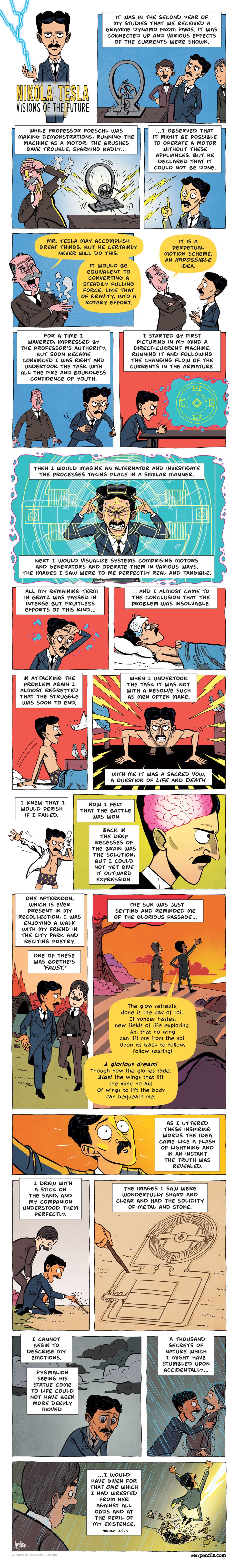 Nikola Tesla Comic
