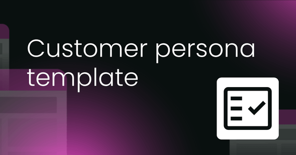 Customer persona template