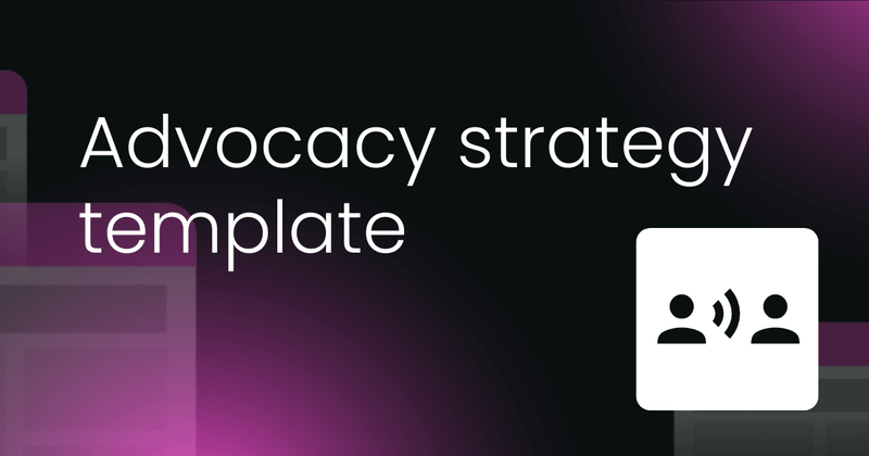 Advocacy strategy template
