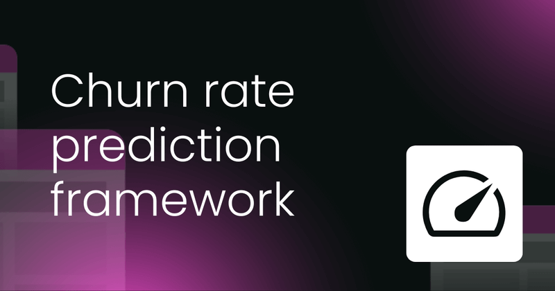 Churn rate prediction framework