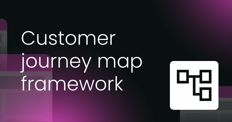 Customer journey map  framework