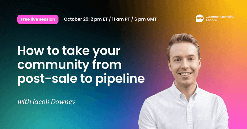 How to take your community from post-sale to pipeline