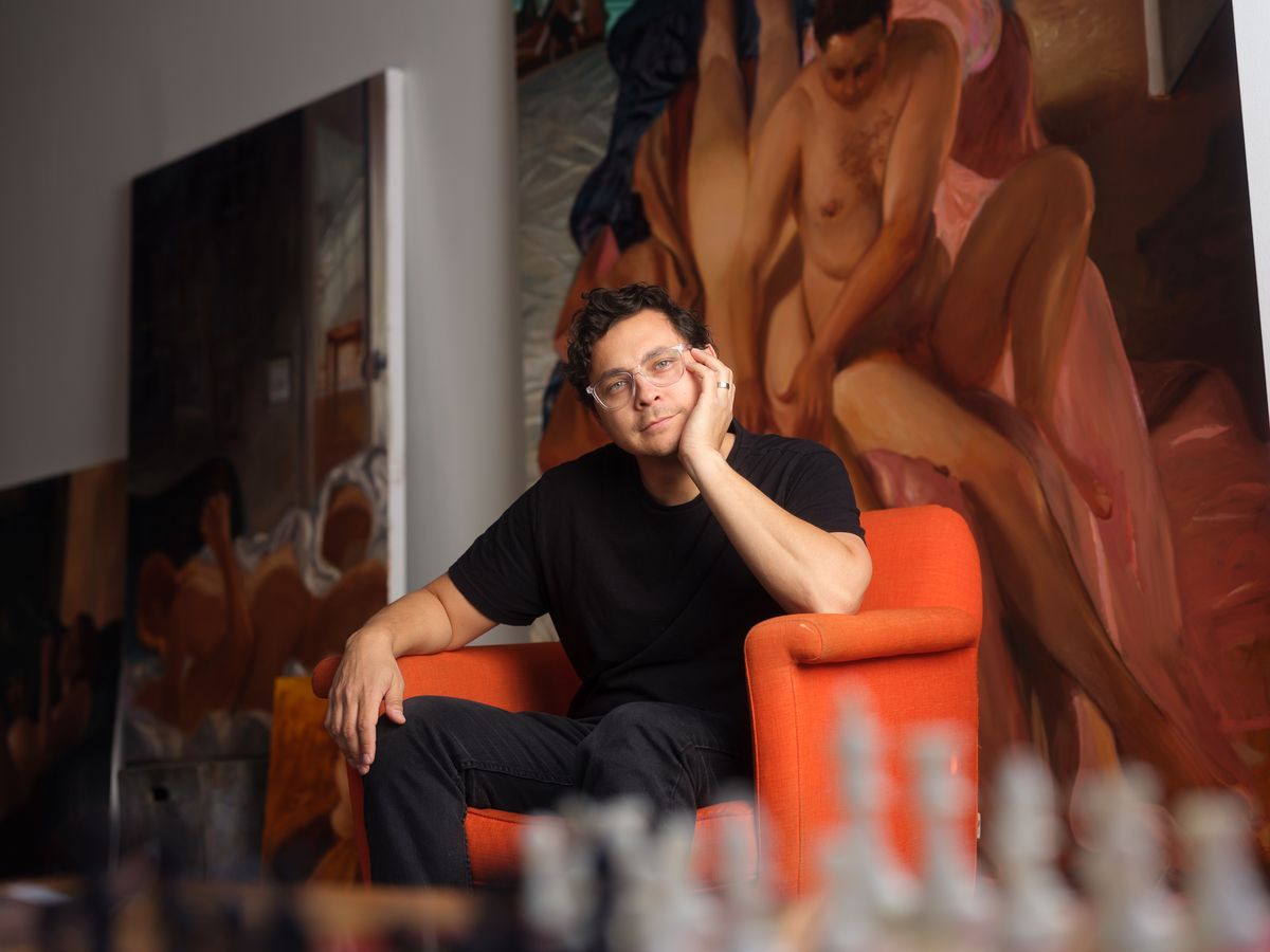 Larry Madrigal in the Studio