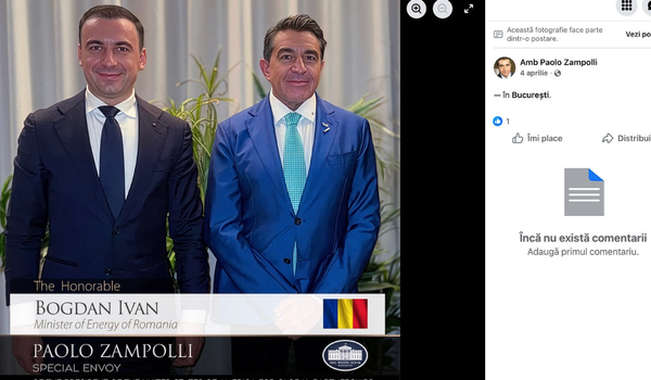 Opus nr. 617 - Ministrul Bogdan Ivan de la Energie îşi vinde mumos țara la cinǎ cu Zampoli, omul lui Trump, şi juniorul CONCELEX, rechinul banului public