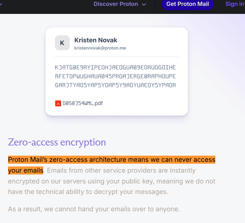 Zero-Access marketing claim