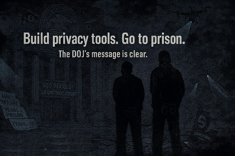 Build Privacy Tools, Go to Prison, Samourai Developers Change Pleas
