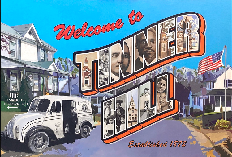 New Tinner Hill Mural in Falls Church Celebrated, Historic District Designation Pending
