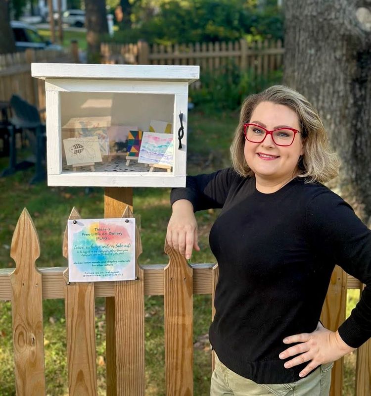 First 'Free Little Art Gallery' (FLAG) Launches in Falls Church