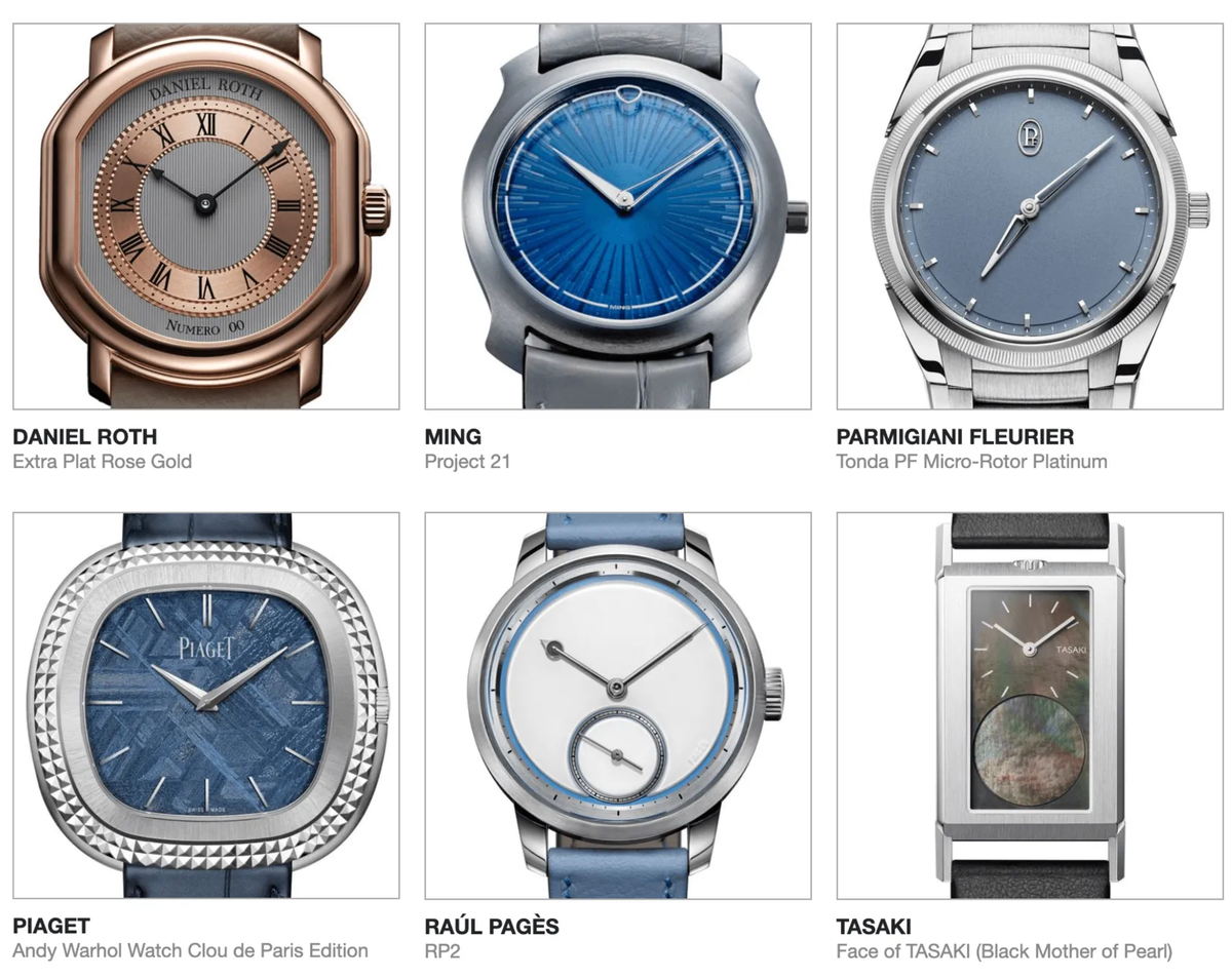 All Pre-Selected Watches in the 2025 Grand Prix d’Horlogerie de Genève (GPHG)