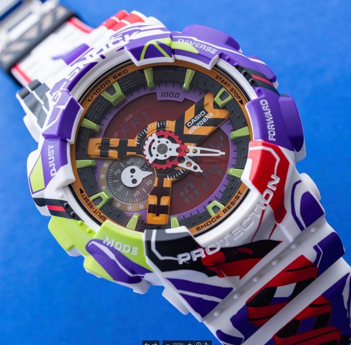 Casio G-Shock GA-110EVA30-7A Watch Celebrates 30th Anniversary Of EVANGELION Anime Series