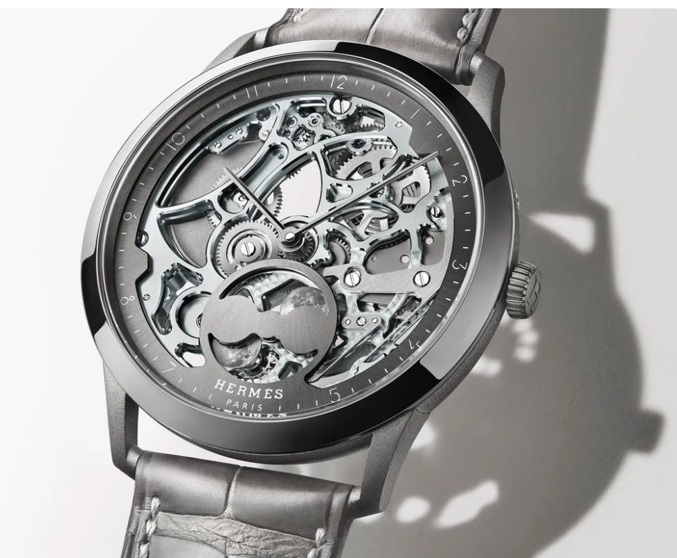 Hermès Slim d'Hermès Squelette Lune Watch