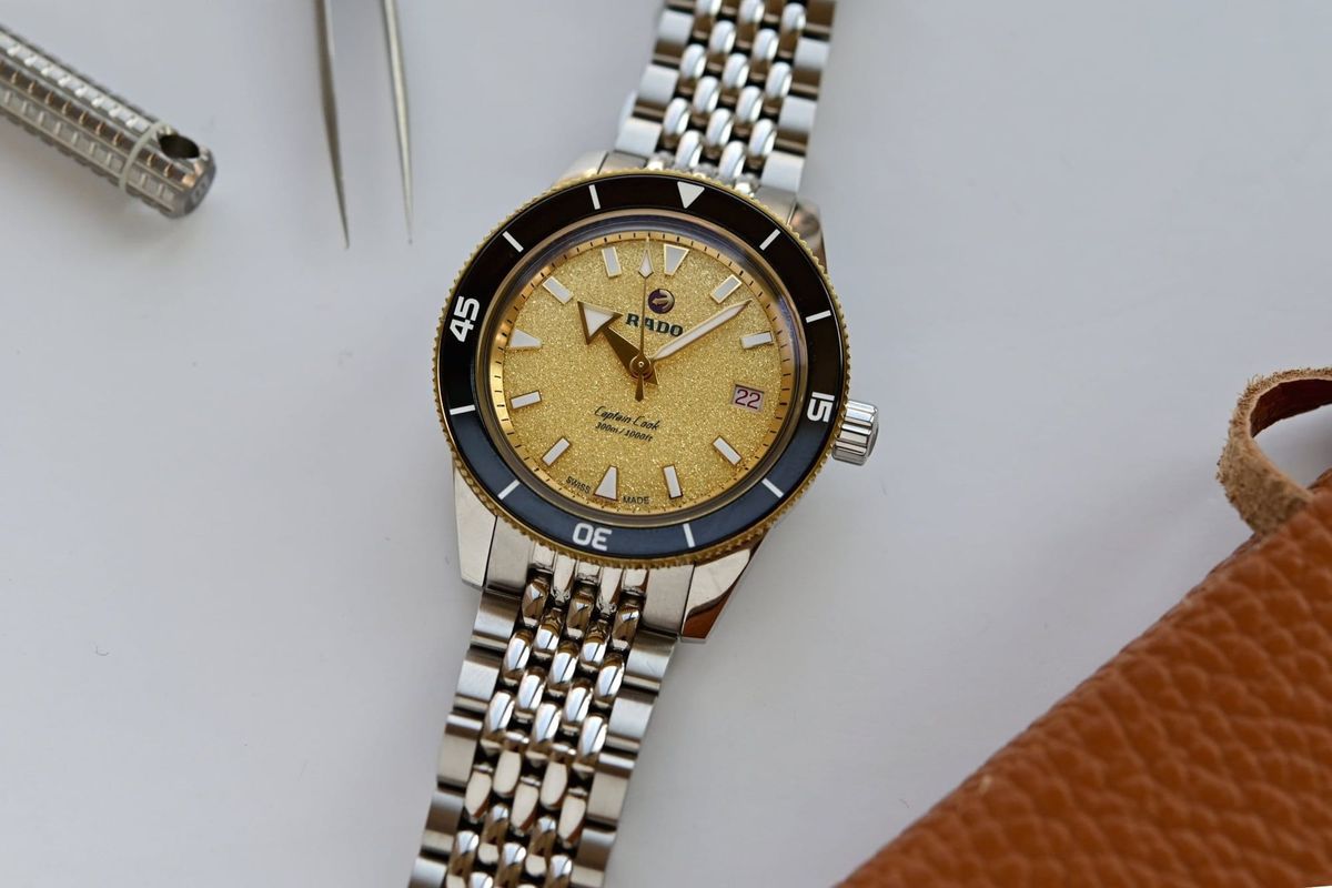 Rado Captain Cook Shimmering Gold Dial
