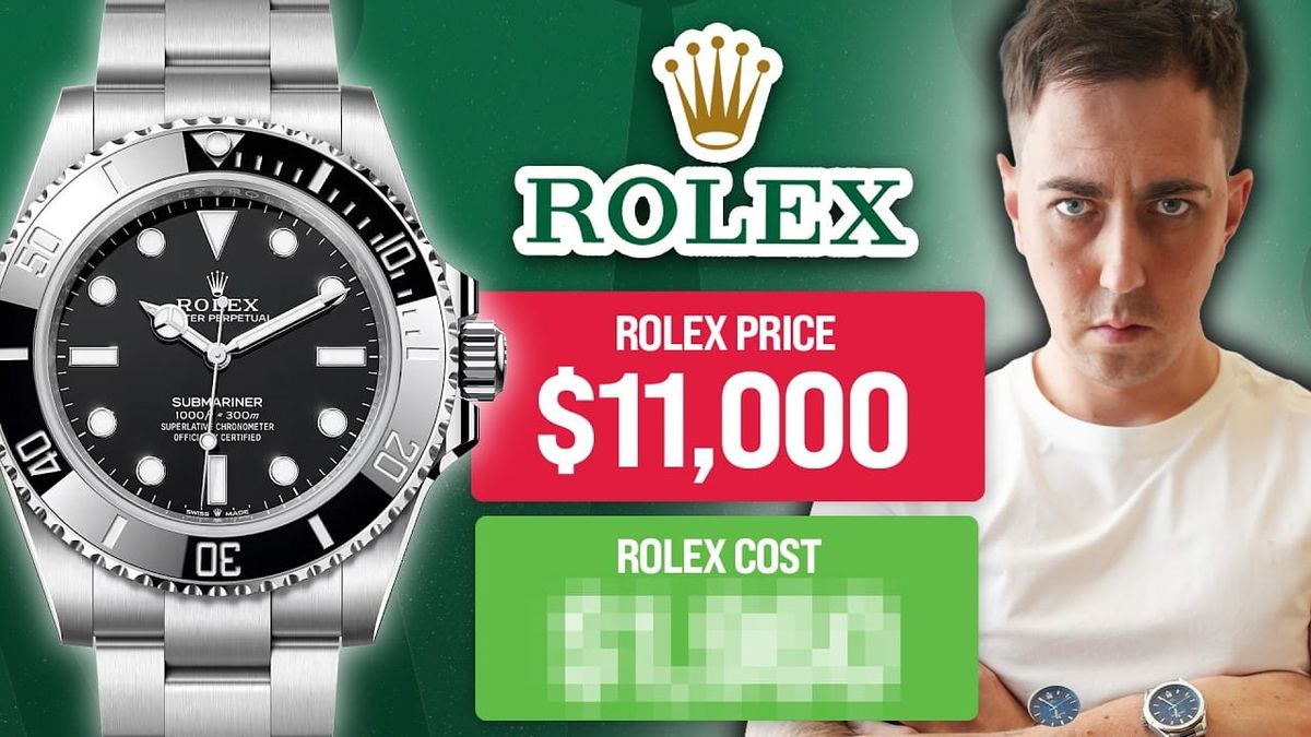 The BRUTAL Truth: How Much a $11,000 ROLEX Submariner Costs to Produce - YouTube - Scott Adam Lancaster