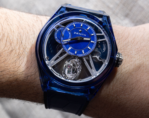 Zenith Defy Zero G Blue Sapphire Watch Hands-On: An Expression Of Spectacle And Chronometry