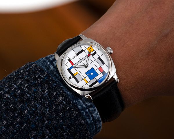 The Ace Jewelers X Fears Brunswick 38 ‘De Stijl’ Edition Celebrates A Dutch Art Movement With Secret Hour Markers