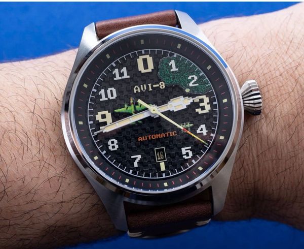 AVI-8 Automatic 1942 Pixel Limited-Edition Watch Review: Retro Video Game Pilot-Style Fun