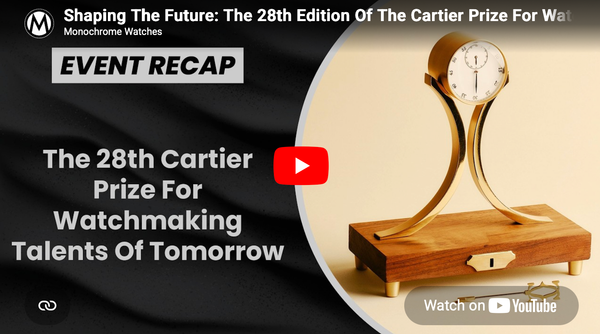 Shaping The Future: The 28th Edition Of The Cartier Prize For Watchmaking Talents Of Tomorrow - YouTube
