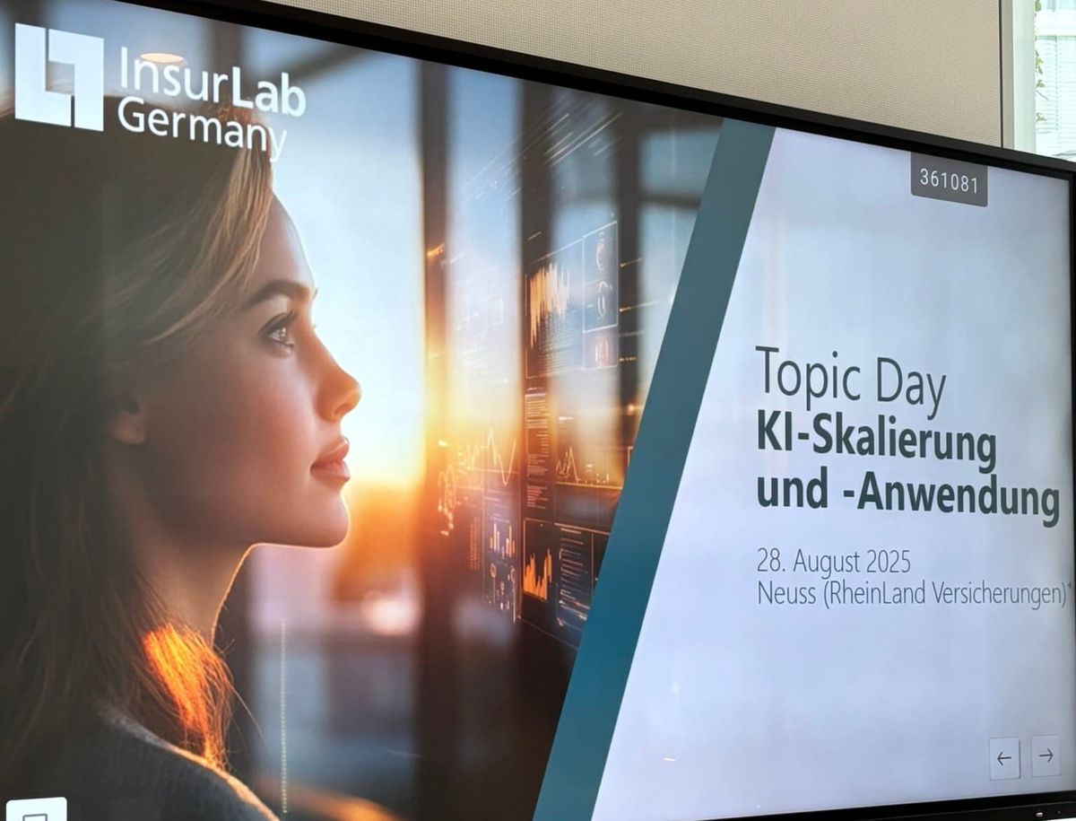 Von der KI-Spielwiese zur Produktionslinie: Was Versicherer beim InsurLab Topic Day über KI-Skalierung lernten