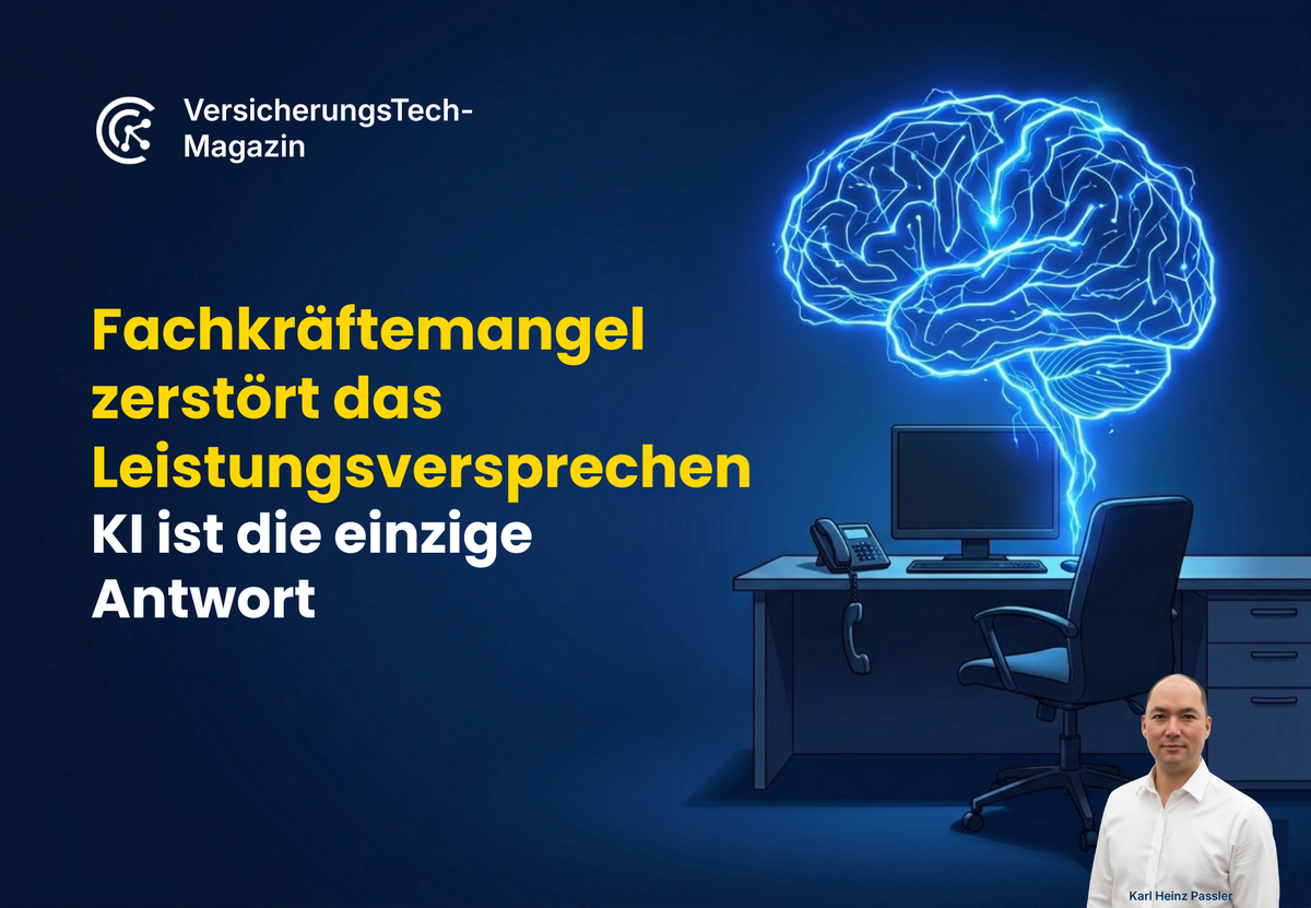 Fachkräftemangel zerstört das Leistungsversprechen der Versicherer - KI ist die einzige Antwort
